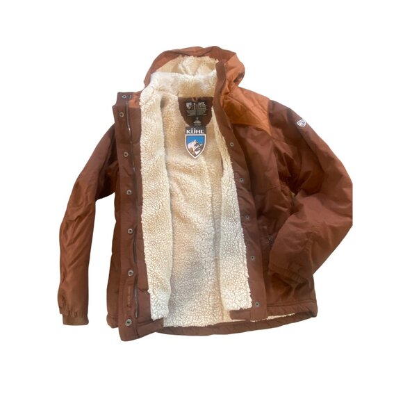 KÜHL CELESTE Sherpa-Lined Feild Jacket Women's Large Mocha Rust NWT MSRP$199 - Picture 3 of 16
